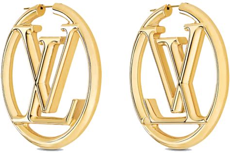 lv gold hoops|gold earrings louis vuitton.